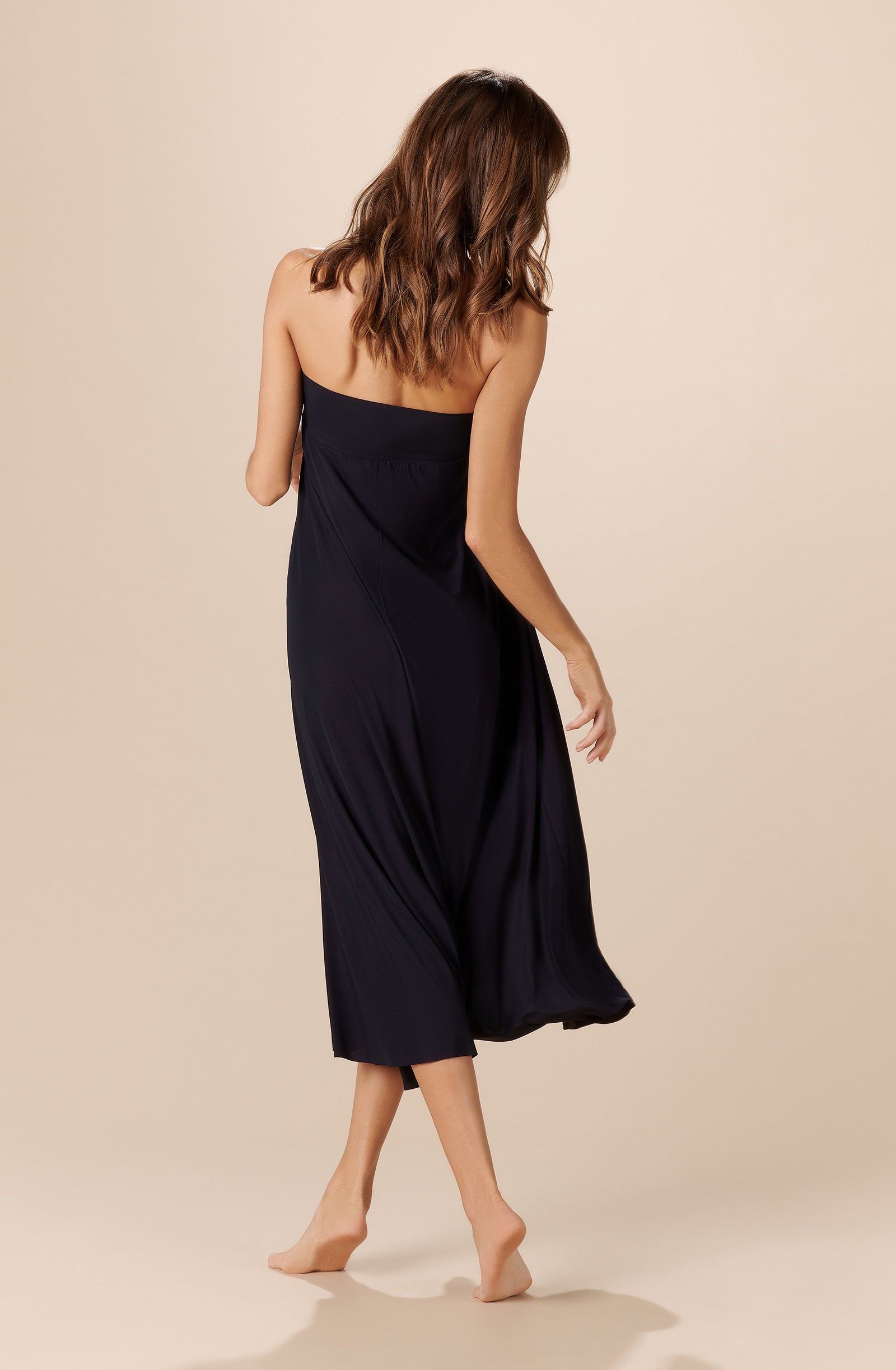 jaya long black light voile skirt