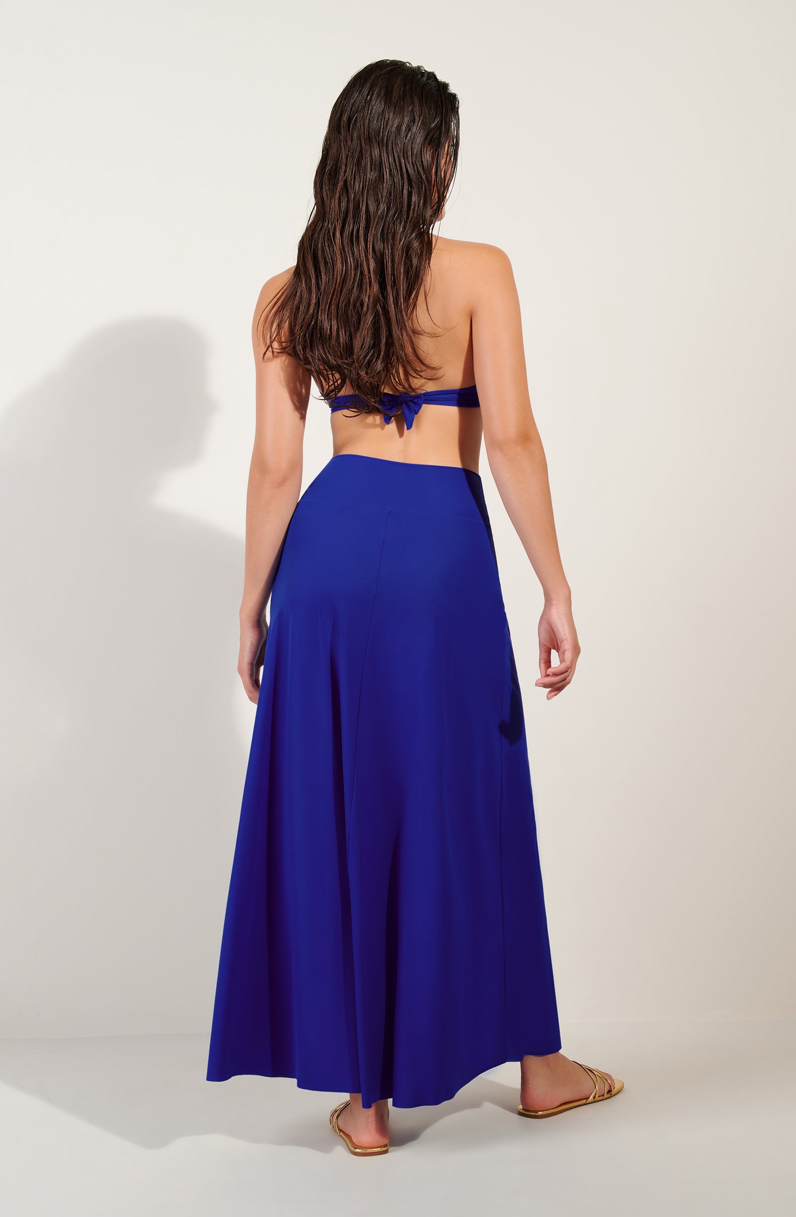 jaya long sapphire light voile skirt