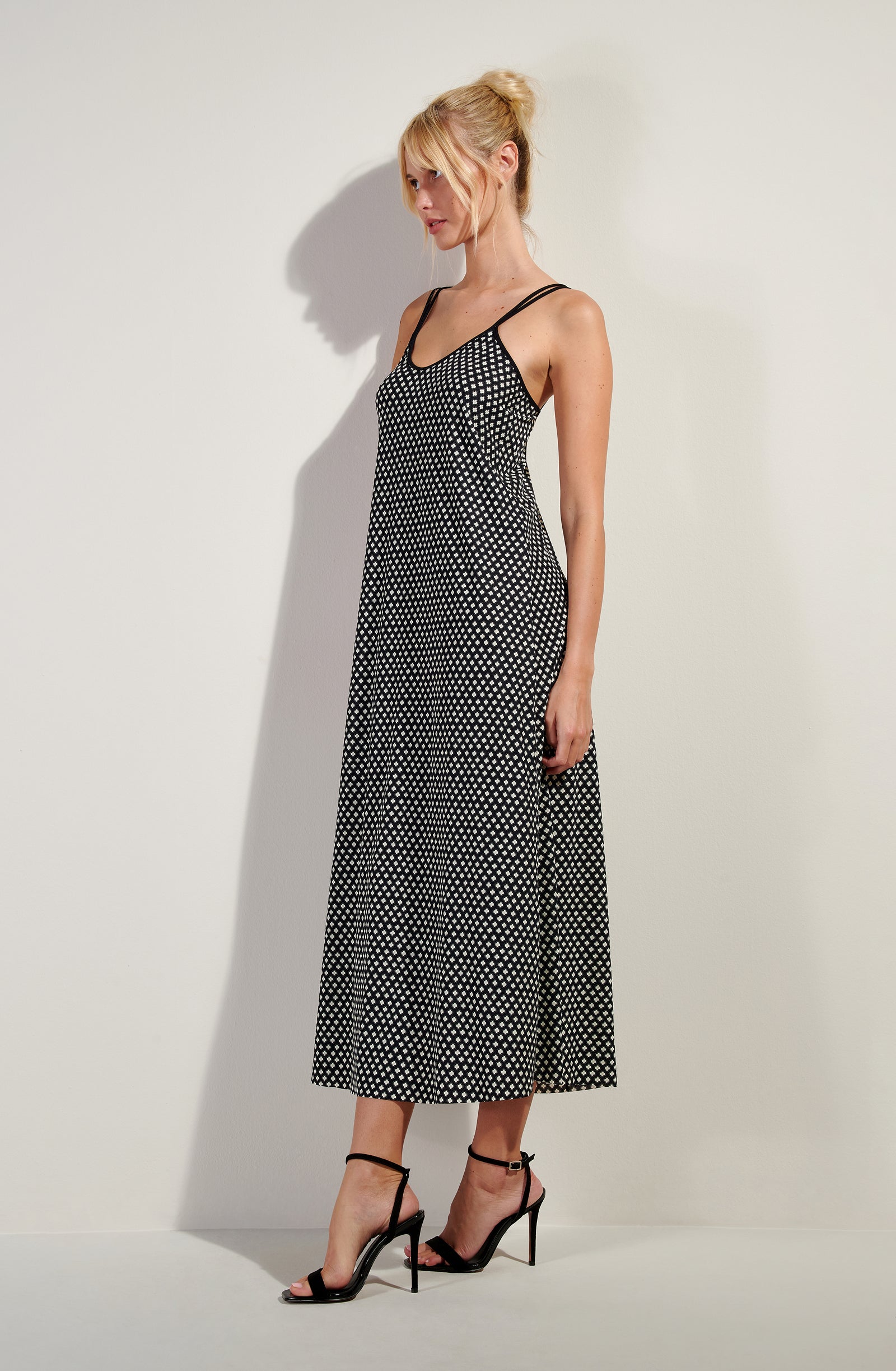 jade Printed long dress