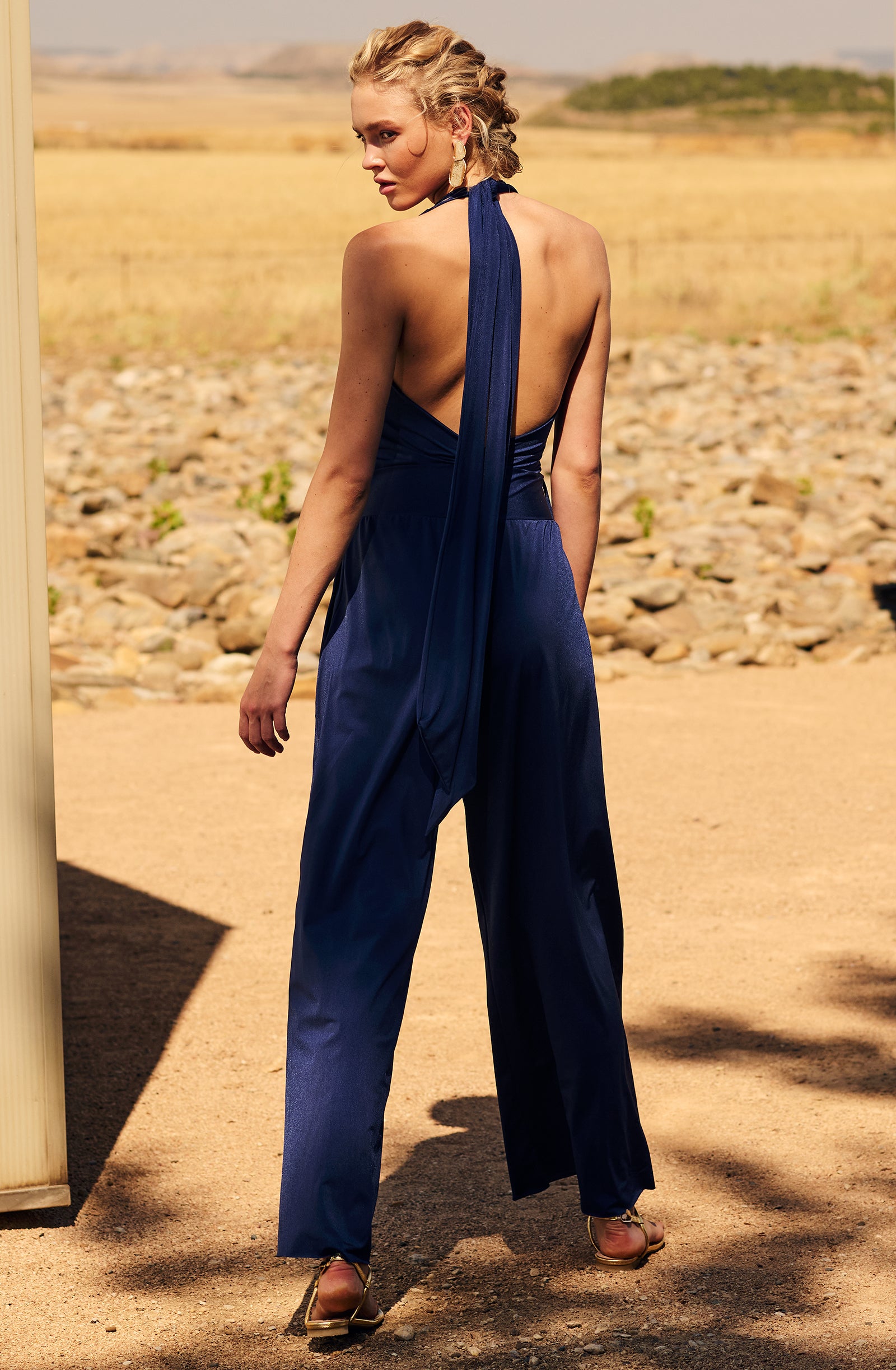 nanni Large navy jumpsuit