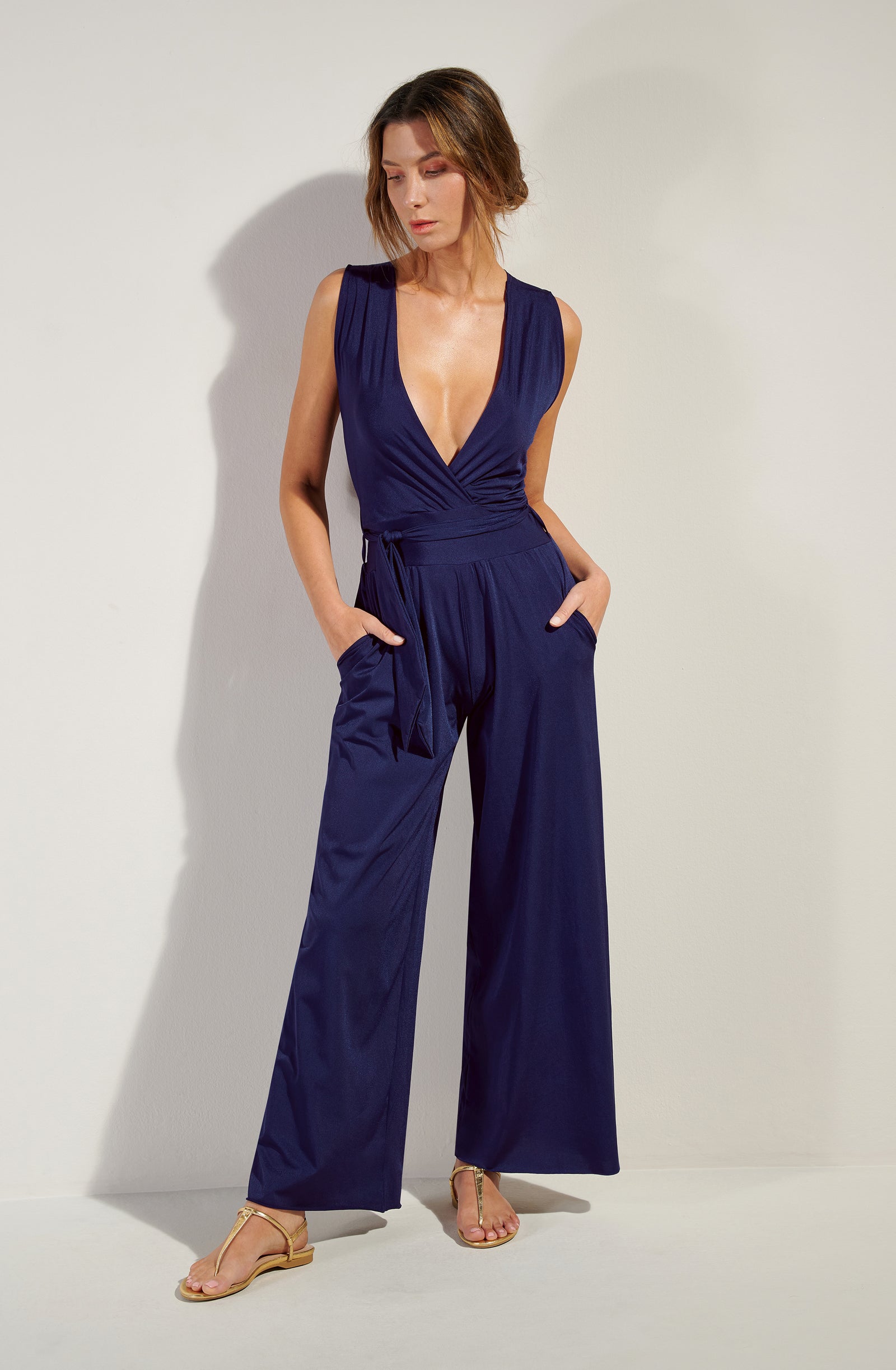 nanni Large navy jumpsuit