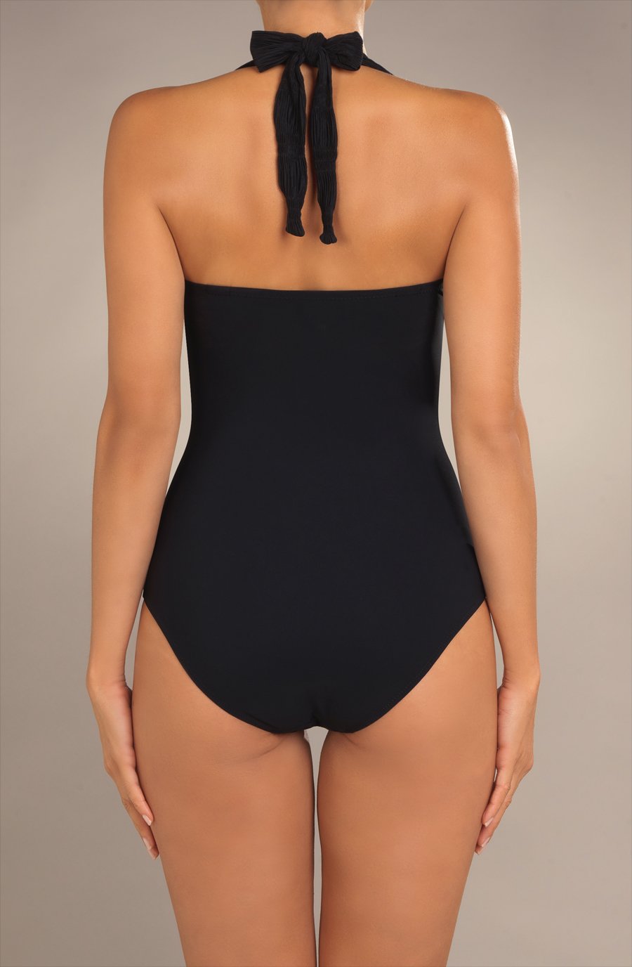 telia maillot de bain 1 piece a coques noir
