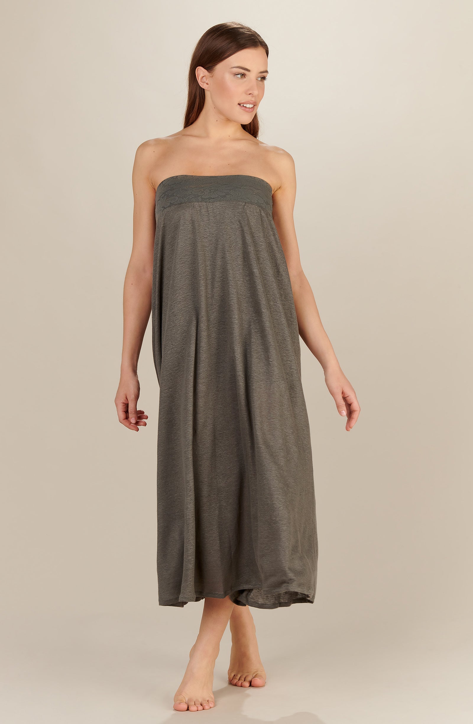 long almond multiposition skirt