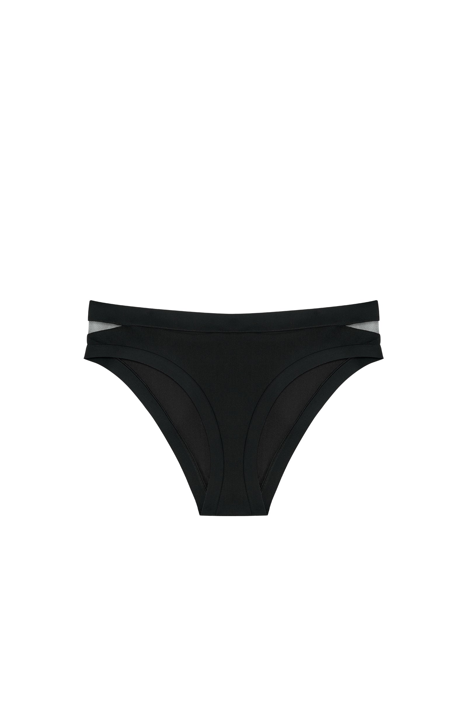 kylie - Black openwork bikini bottoms