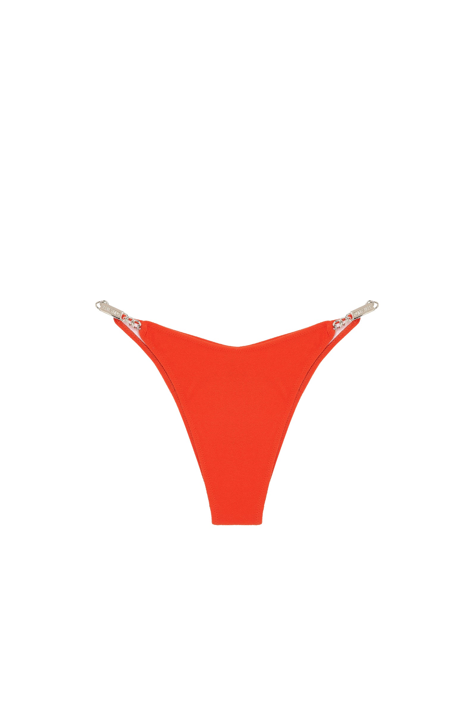 tanja Orange terry tanga bikini bottoms