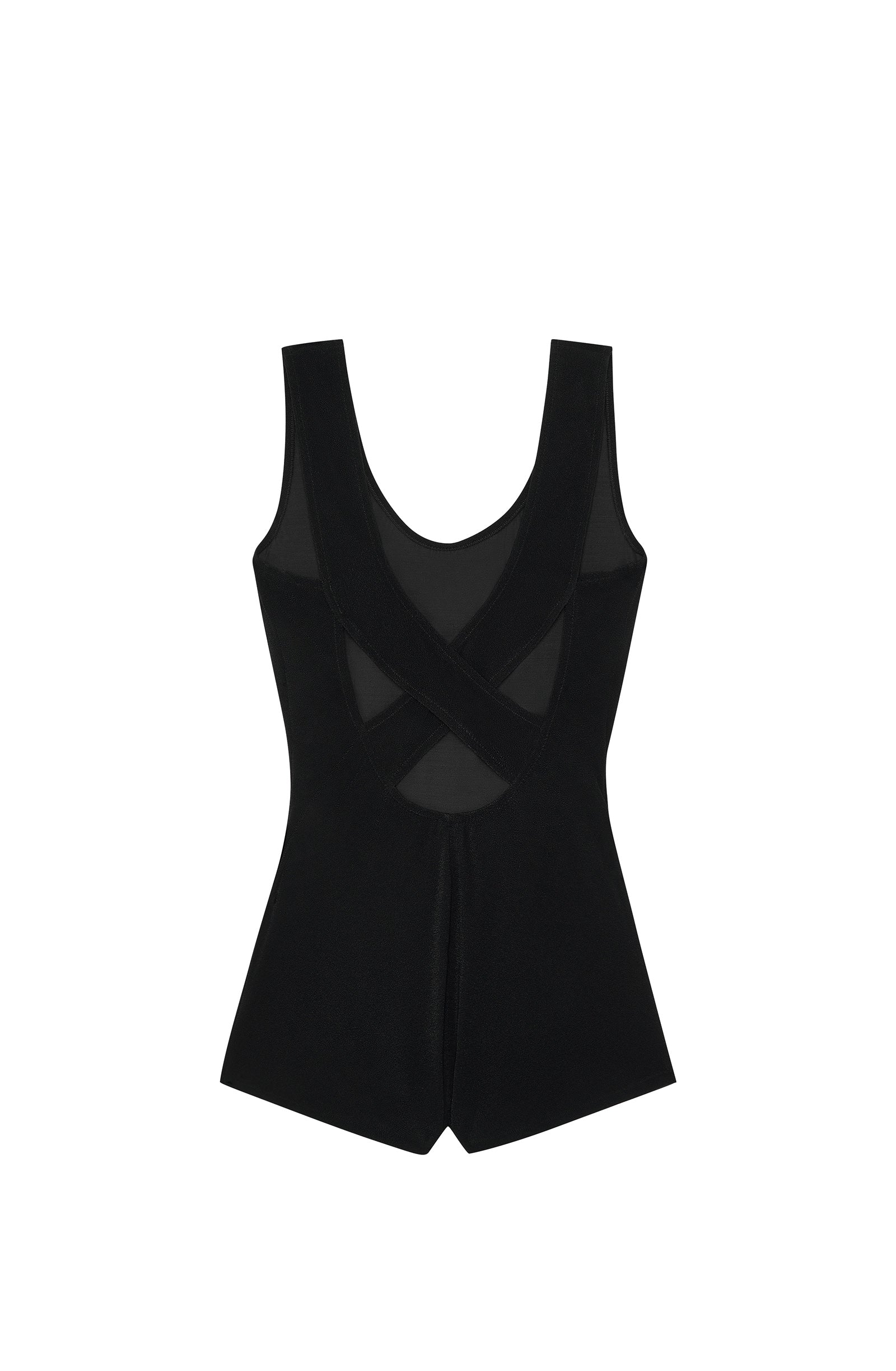 vanina black terry racerback boyshorts swimsuit