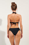 donia Black push-up triangle bikini top