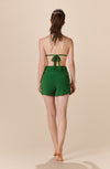 marlene Olive green terry shorts