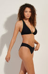 masha Black lace scooped out bottoms