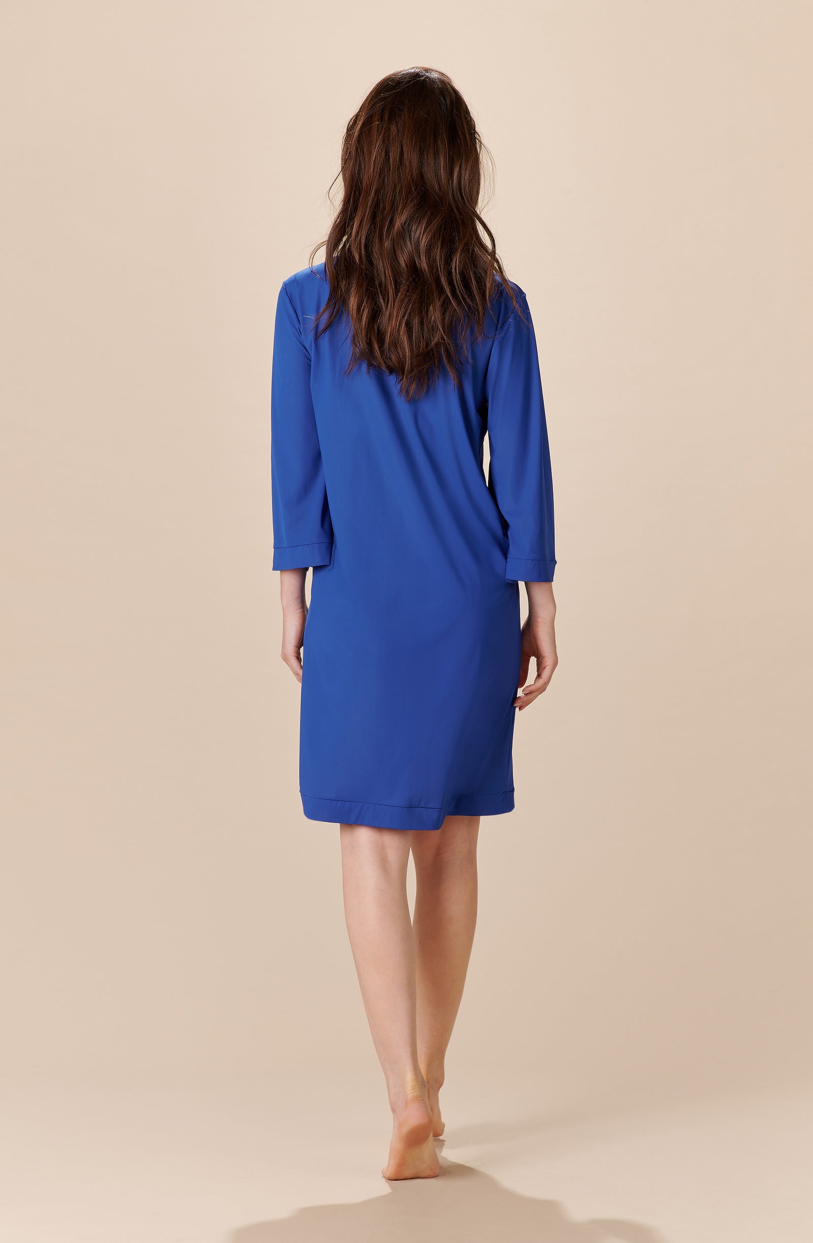 nelly ocean blue light voile tunic