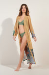 caissy Long and loose kimono in GIPSY print voile