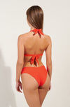 claudie Orange adjustable tanga bikini bottoms