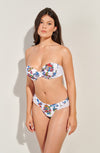 django WONDERLAND print strapless bikini top