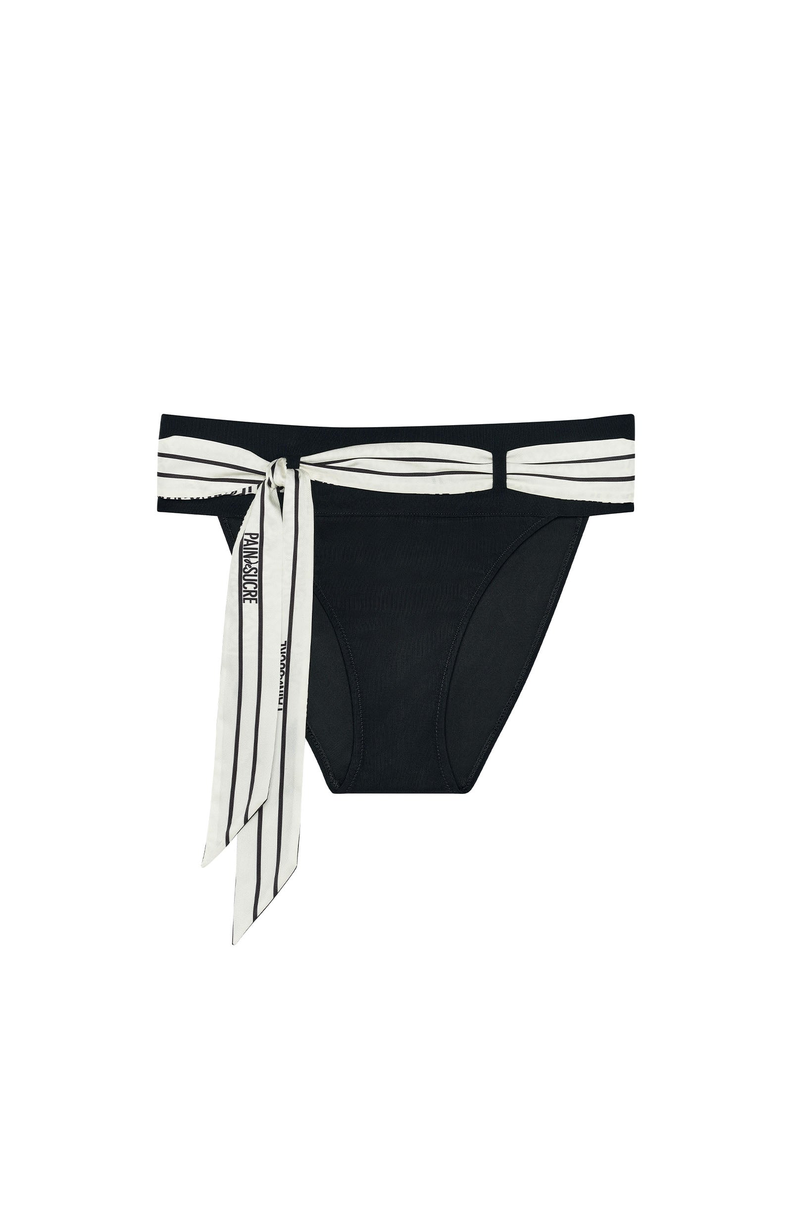 kath black bikini bottoms with removable scarf