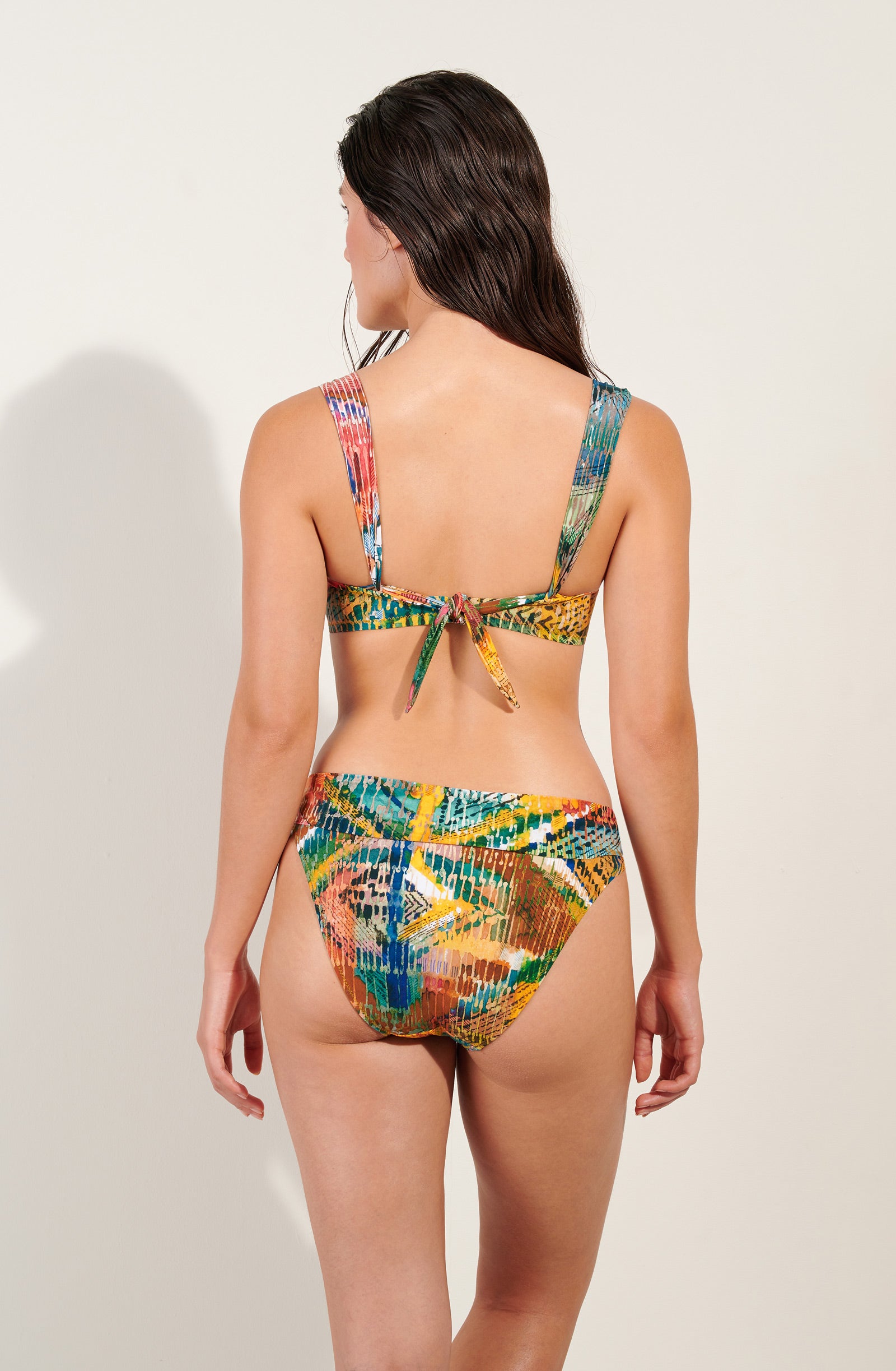 lisia MASAI print half-cup underwired bikini top