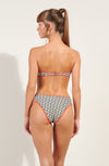 mathis SIGNATURE print scooped-out ribbed knit bikini bottoms