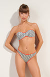 mathis SIGNATURE print scooped-out ribbed knit bikini bottoms