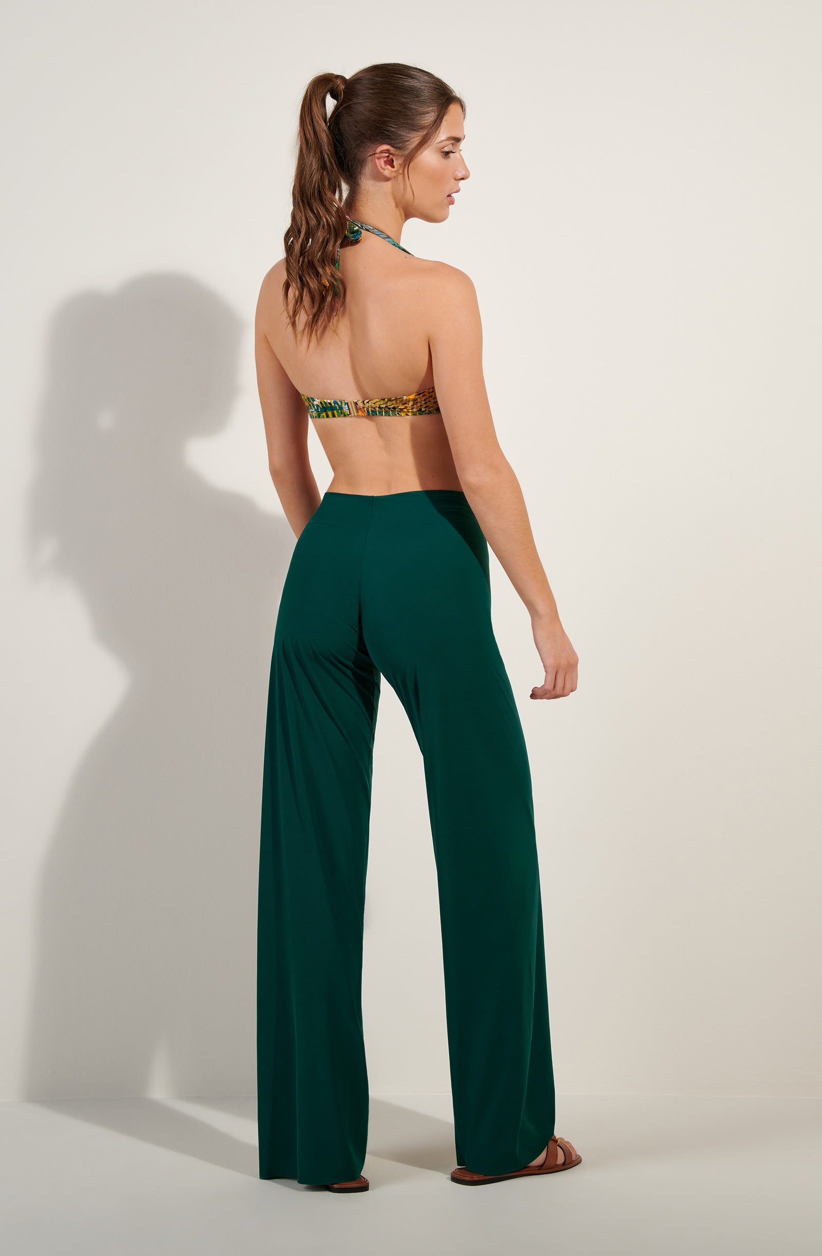 myla Loose bamboo light voile trousers