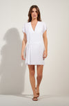 nalia Loose white light voile tunic-dress