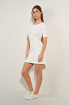 ronda Foam white open back dress