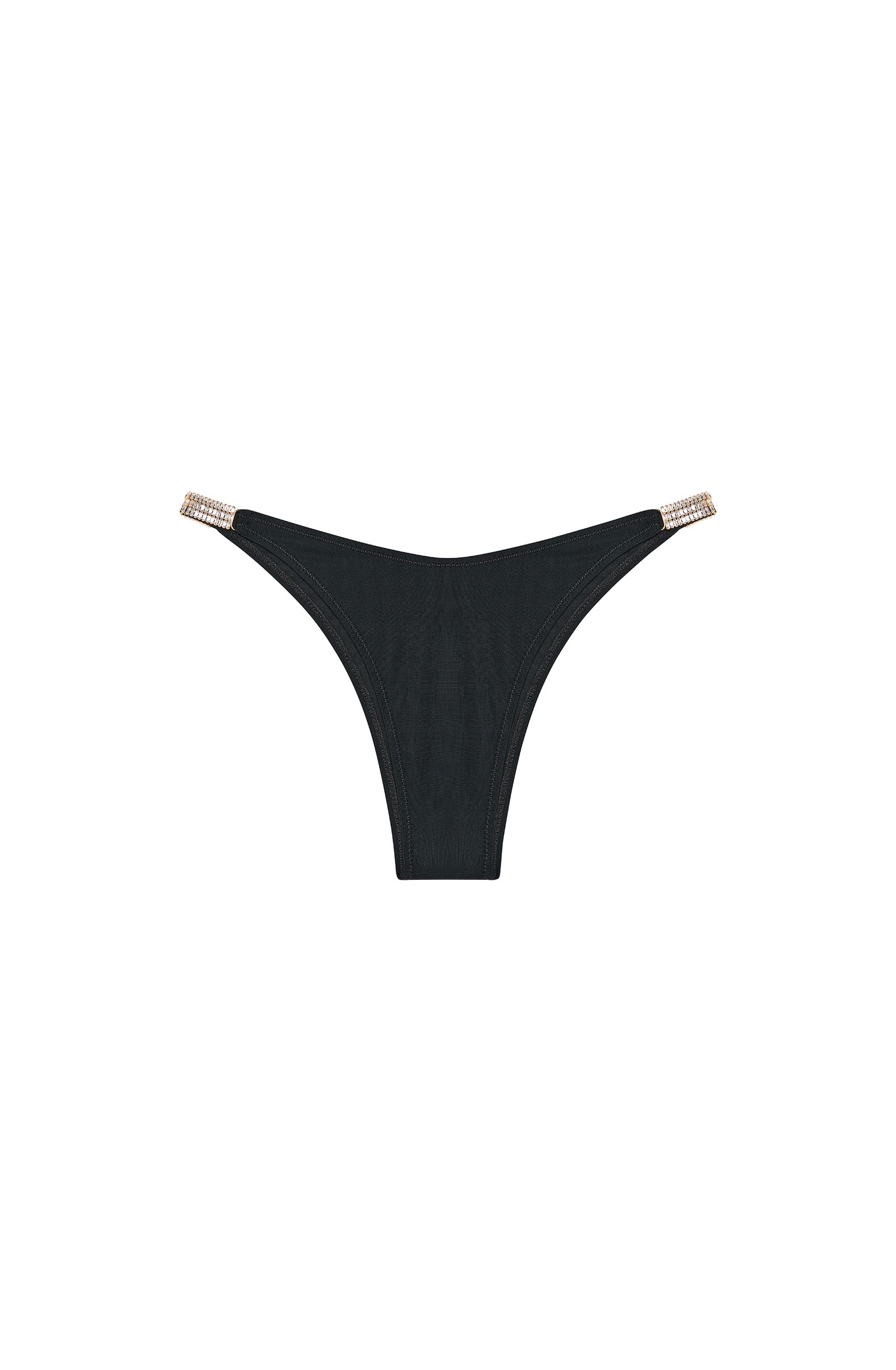 talyna black bikini bottoms with crystal jewels