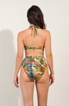 tobago MASAI print high-waisted bikini bottoms