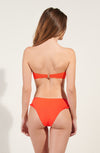 tyma Orange bikini bottoms with ruffles