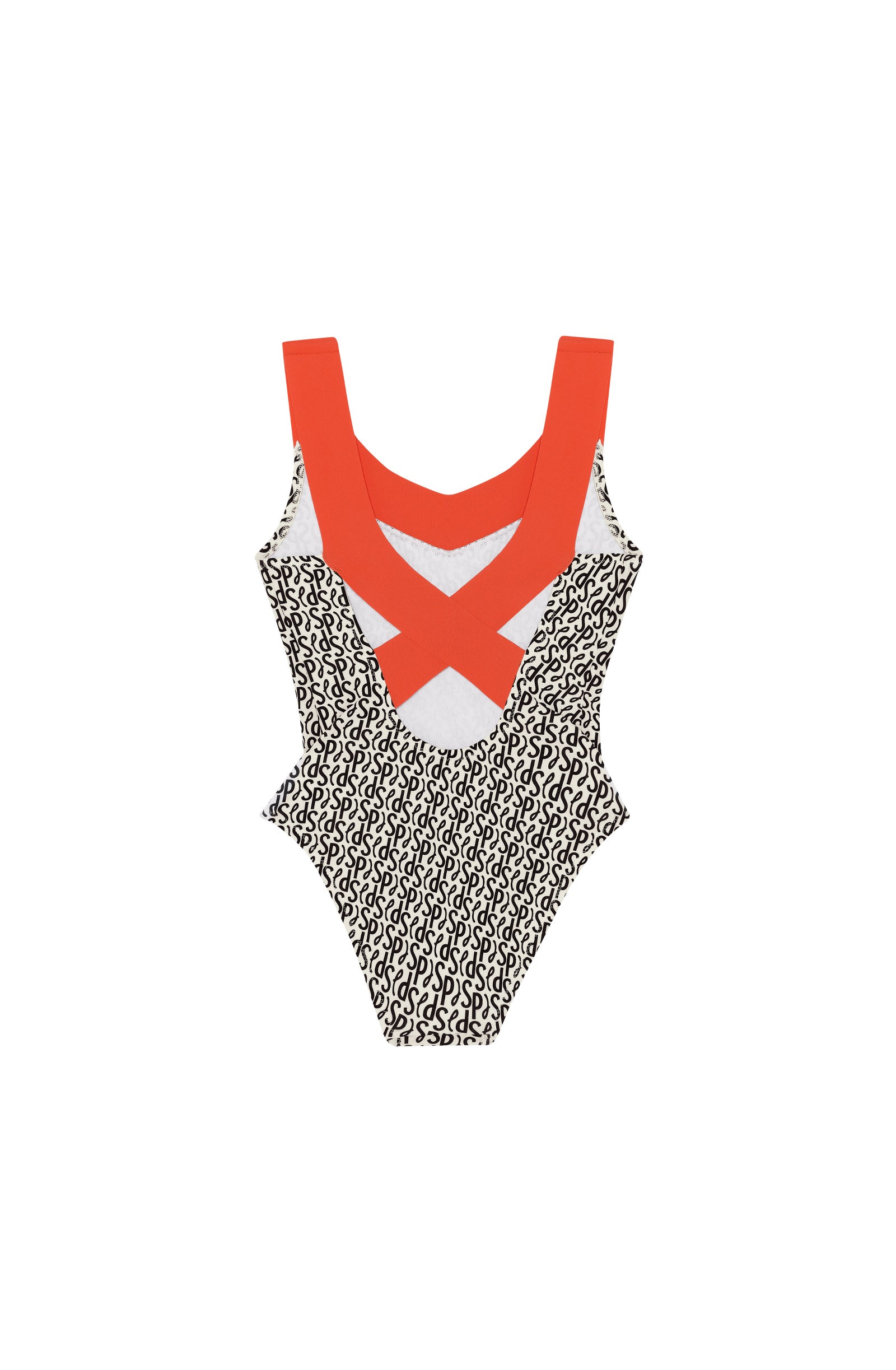 yos SIGNATURE print cross back kid swimsuit