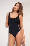 ania Black one-piece swimsuit