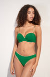 baby Jade and lurex bandeau bikini top