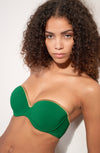 baby Jade and lurex bandeau bikini top