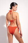 caty Orange tanga knotted bikini bottoms