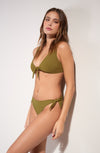 diva mo Bronze bikini bottoms with ties