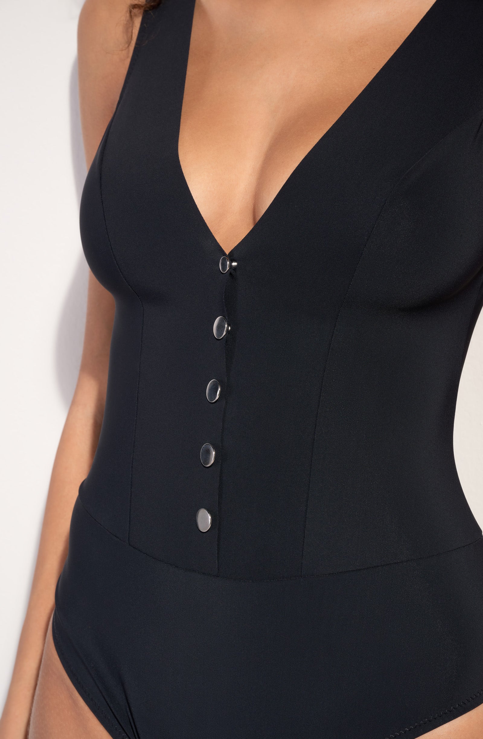gillie maillot de bain une piece nageur noir