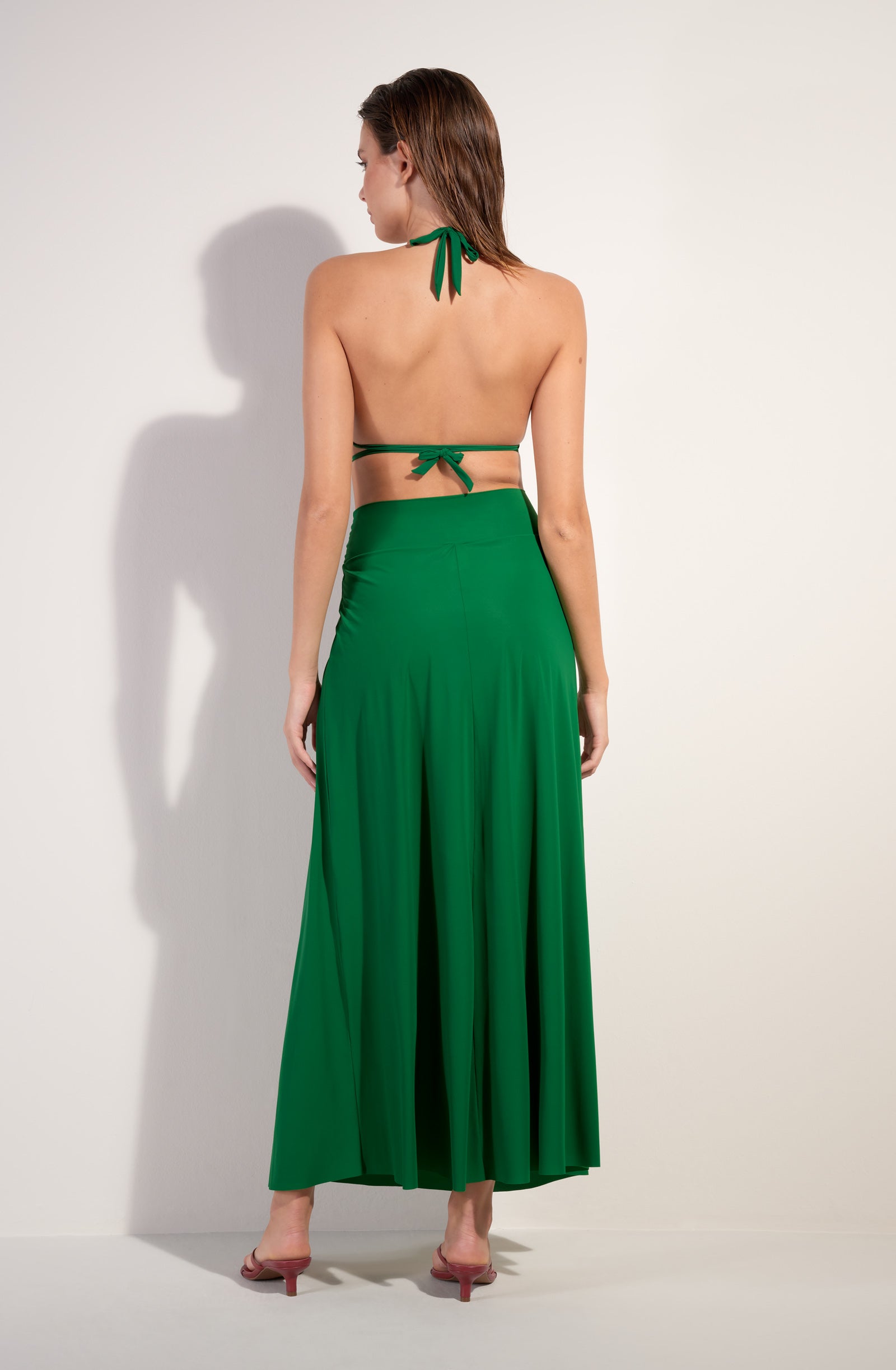 jaya Long jade multiposition skirt