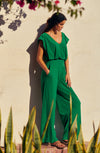 maissa Jade stretch voile pant suit