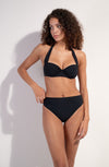 Black multi-position balconnet bikini top