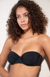 Black multi-position balconnet bikini top