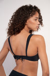 Black multi-position balconnet bikini top