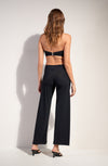 Loose black light voile trousers