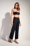 Loose black light voile trousers