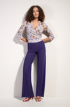 myla Loose purple light voile trousers