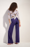 myla Loose purple light voile trousers