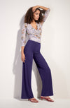 myla Loose purple light voile trousers