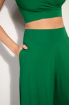 pitta Jade wide-leg printed pants in tulle