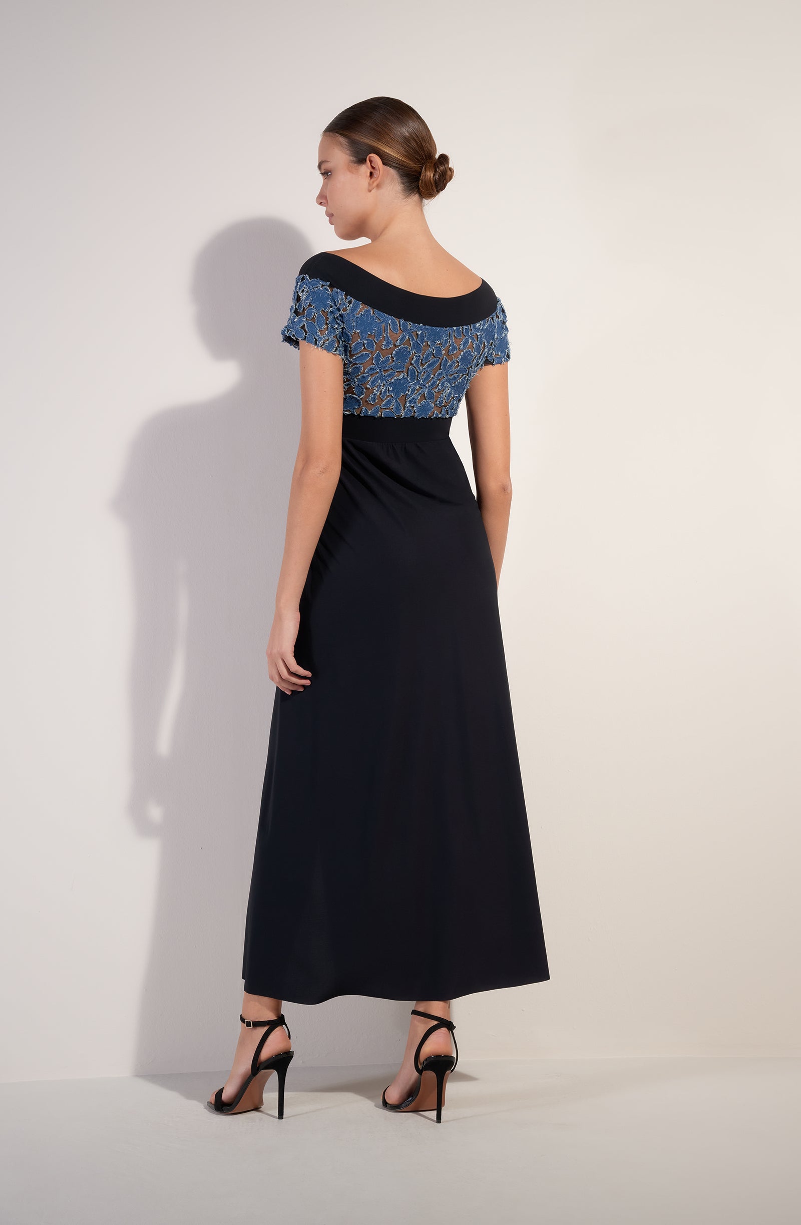 rufine Long jean wallet dress