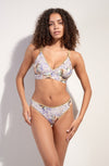 samy Printed bikini bottoms with scalloped hips