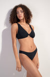 savine Black thong bikini bottoms