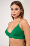 singa
Jade and lurex bikini top