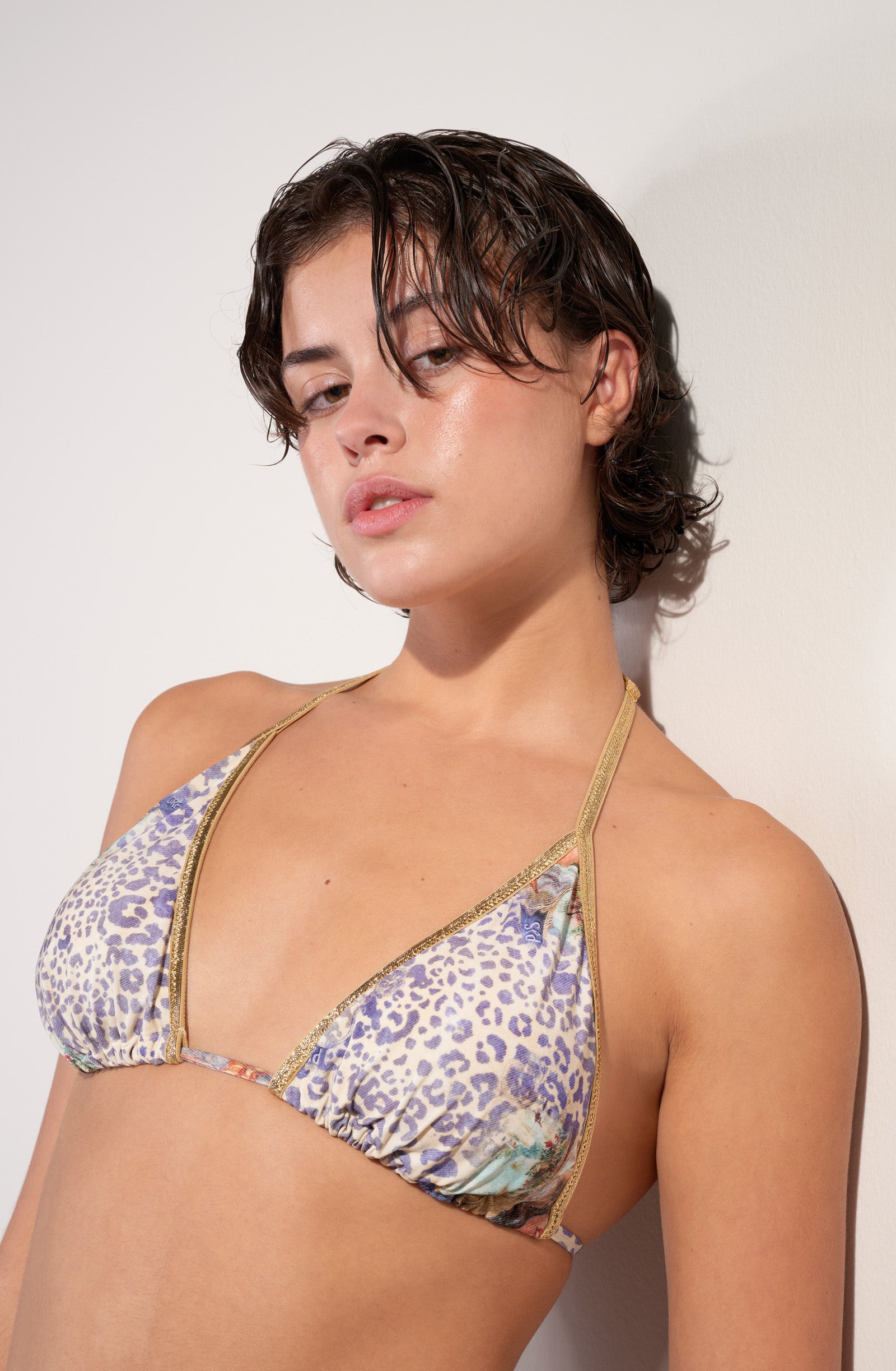 soo haut de maillot triangle imprime
